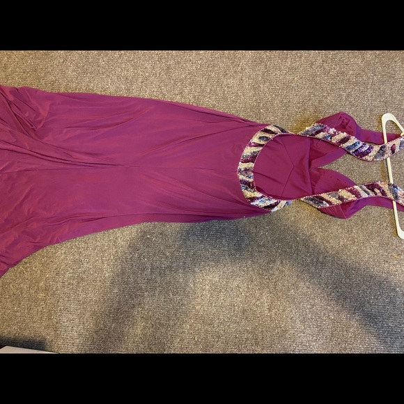 Deep Magenta Prom Dress- size Small - Picture 2 of 4